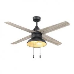 Discount 🥰 Patriot Lighting® Amanda 48" Matte Black Indoor LED Ceiling Fan ⌛ -Patriot Lighting Sales 3550090 20762 Persp3 LightOn A