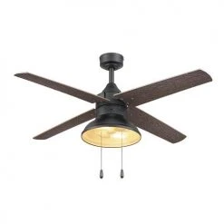 Discount 🥰 Patriot Lighting® Amanda 48" Matte Black Indoor LED Ceiling Fan ⌛ -Patriot Lighting Sales 3550090 20762 Persp3 LightOn B