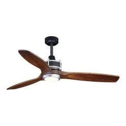 Cheapest ✔️ Patriot Lighting® Matrix 52" Matte Black & Brushed Silver Indoor/Outdoor LED Ceiling Fan ✔️