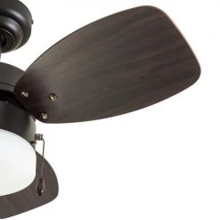 Promo 🤩 Patriot Lighting™ Gibson Street 30" Bronze Indoor LED Ceiling Fan 🎁 -Patriot Lighting Sales 3550643 20677 BladeDetail