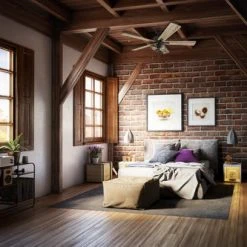 Hot Sale ✨ Patriot Lighting™ Miller Station 52" Matte Black Industrial Indoor LED Ceiling Fan 🔔 -Patriot Lighting Sales 3550647 20681 bedroom