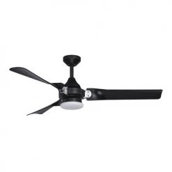 Best Sale ❤️ Patriot Lighting™ Istanbul 52" Black With Chrome Accent Indoor/Outdoor LED Ceiling Fan ❤️ -Patriot Lighting Sales 3550703 Alt1