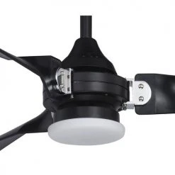 Best Sale ❤️ Patriot Lighting™ Istanbul 52" Black With Chrome Accent Indoor/Outdoor LED Ceiling Fan ❤️ -Patriot Lighting Sales 3550703 Alt3