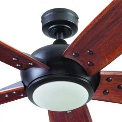 New ⭐ Patriot Lighting® Elegant Home Hubbard 62" Bronze Indoor LED Ceiling Fan 😍 -Patriot Lighting Sales 3550705 ALT12