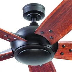 New ⭐ Patriot Lighting® Elegant Home Hubbard 62" Bronze Indoor LED Ceiling Fan 😍 -Patriot Lighting Sales 3550705 ALT13
