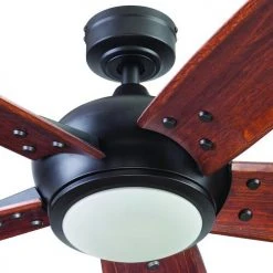 New ⭐ Patriot Lighting® Elegant Home Hubbard 62" Bronze Indoor LED Ceiling Fan 😍 -Patriot Lighting Sales 3550705 ALT16