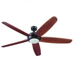 New ⭐ Patriot Lighting® Elegant Home Hubbard 62" Bronze Indoor LED Ceiling Fan 😍