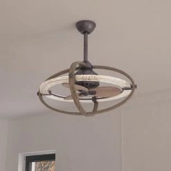 Budget ⌛ Patriot Lighting® Elegant Home Brooklyn 22" Natural Iron & Distressed Faux Wood Indoor LED Fandelier 😀 11 Budget ⌛ Patriot Lighting® Elegant Home Brooklyn 22" Natural Iron & Distressed Faux Wood Indoor LED Fandelier 😀 -Patriot Lighting Sales 3550706 Alt4