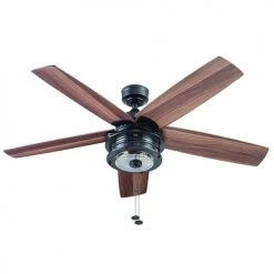 Coupon ⌛ Patriot Lighting™ Slade 52" Matte Black Indoor/Outdoor LED Ceiling Fan ❤️