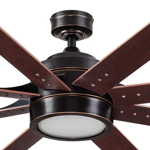 Budget ⌛ Patriot Lighting™ Grand Haven II 62" Oil-Rubbed Bronze Indoor LED Ceiling Fan ✨ 6 Budget ⌛ Patriot Lighting™ Grand Haven II 62" Oil-Rubbed Bronze Indoor LED Ceiling Fan ✨ - Image 4