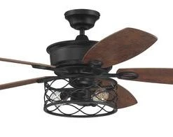 Cheap ⌛ Patriot Lighting™ Phinny 56" Matte Black Indoor LED Ceiling Fan ❤️ -Patriot Lighting Sales 3550721 ALT1