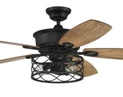 Cheap ⌛ Patriot Lighting™ Phinny 56" Matte Black Indoor LED Ceiling Fan ❤️ -Patriot Lighting Sales 3550721 ALT2