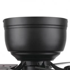 Flash Sale ⭐ Patriot Lighting™ Annetta 52" Matte Black LED Indoor/Outdoor Ceiling Fan 🔥 -Patriot Lighting Sales 3550748 20778 Housing Closeup