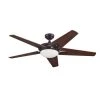 Best Sale ✨ Patriot Lighting™ Midori II 52" Oil-Rubbed Bronze Indoor LED Ceiling Fan 😉 -Patriot Lighting Sales 3551058