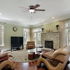 Hot Sale 🔔 Patriot Lighting™ Alston 52" Bronze Indoor LED Ceiling Fan 😀 -Patriot Lighting Sales 3557068 room2