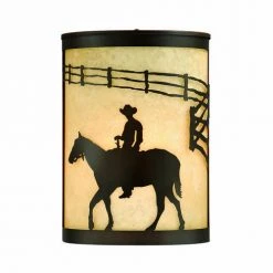 Outlet 🛒 Patriot Lighting® Ranch Burnished Bronze Outdoor Wall Light 😀