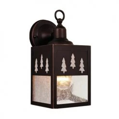 Promo ✔️ Patriot Lighting® Trees Burnished Bronze Outdoor Wall Light ⌛