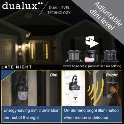 Cheapest 🤩 Patriot Lighting® Elegant Home Dualux Oaklynn Forged Sienna Motion Sensor Outdoor Security Wall Light 😍 -Patriot Lighting Sales 356 3836 IU 1 NEW