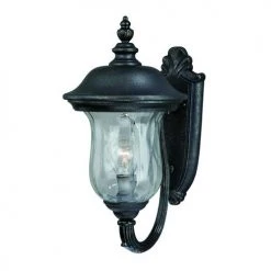 Cheapest ⭐ Patriot Lighting® Almeria Black W/ Gold Flecks Outdoor Wall Light ✔️