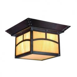 Wholesale 👍 Patriot Lighting® Rosetti Oil-Rubbed Bronze 2-Light Flush Mount Outdoor Ceiling Light ⌛