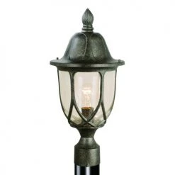Top 10 ⭐ Patriot Lighting® Saxony Lava Stone Post Light 🧨