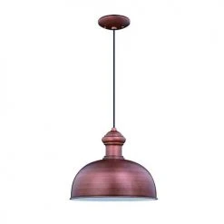 Best deal ⭐ Patriot Lighting® Lincoln Brushed Copper 13" Outdoor Pendant Light 🧨