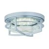 Budget 💯 Patriot Lighting® Uptown Painted Satin Nickel LED Outdoor Flush Mount Ceiling Light ⭐ -Patriot Lighting Sales 356 9935 P