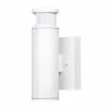 Cheapest 🥰 Patriot Lighting® Dualux Cylinder Textured White Motion Sensor Integrated LED Outdoor Security Wall Light ❤️ -Patriot Lighting Sales 356 9943new