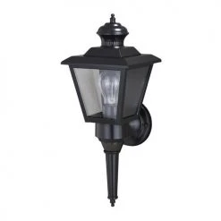 Promo 😉 Patriot Lighting® Dualux Brookline III Black Motion Sensor Outdoor Security Wall Light ❤️ -Patriot Lighting Sales 3561108 Alt4new