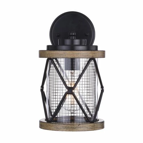 Discount 🔥 Patriot Lighting® Elegant Home Bodhi Black & Replica Wood Outdoor Wall Light 🌟 4 Discount 🔥 Patriot Lighting® Elegant Home Bodhi Black & Replica Wood Outdoor Wall Light 🌟 - Image 2