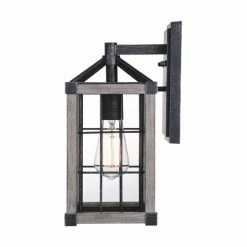 Best Sale ❤️ Patriot Lighting® Elegant Home Levon Weathered Gray Faux Wood & Black Outdoor Wall Light 🔔 8 Best Sale ❤️ Patriot Lighting® Elegant Home Levon Weathered Gray Faux Wood & Black Outdoor Wall Light 🔔 -Patriot Lighting Sales 3561118 Alt2