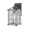 Best Sale ❤️ Patriot Lighting® Elegant Home Levon Weathered Gray Faux Wood & Black Outdoor Wall Light 🔔 -Patriot Lighting Sales 3561118 Master