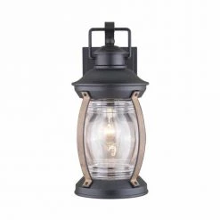 Coupon 💯 Patriot Lighting® Zion Textured Black And Replica Wood Outdoor Wall Light 🛒 -Patriot Lighting Sales 3561123 Alt1