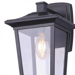 Deals ⭐ Patriot Lighting® Holliday Oil-Rubbed Bronze Outdoor Wall Light ✨ -Patriot Lighting Sales 3561125 DETAIL