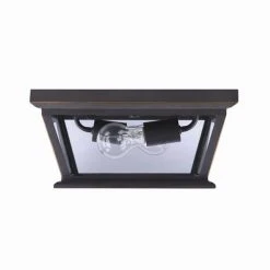 Coupon 🎉 Patriot Lighting® Holliday Oil-Rubbed Bronze 2-Light Outdoor Flush Mount Ceiling Light 😍 -Patriot Lighting Sales 3561127 P RS OFF
