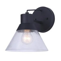 Budget ⭐ Patriot Lighting® Connie Black Outdoor Wall Light - 2 Pack ✔️