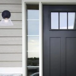 Budget ⭐ Patriot Lighting® Connie Black Outdoor Wall Light - 2 Pack ✔️ -Patriot Lighting Sales 3561132 LIFE