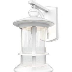 Wholesale ⌛ Patriot Lighting® Treehouse White Outdoor Wall Light 👏 -Patriot Lighting Sales 3561162 Treehouse Light Angle