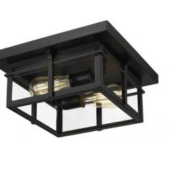 Coupon 🎉 Patriot Lighting® Ward Matte Black Flush Mount Outdoor Ceiling Light 🥰 -Patriot Lighting Sales 3561189 P ALT6