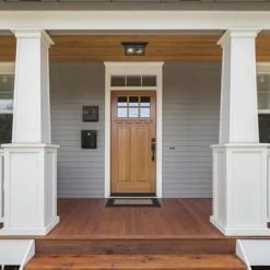 Coupon 🎉 Patriot Lighting® Ward Matte Black Flush Mount Outdoor Ceiling Light 🥰 -Patriot Lighting Sales 3561189 P ALT9