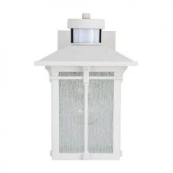 Coupon ✨ Patriot Lighting® Wren White Outdoor Motion Sensing Wall Light ✨