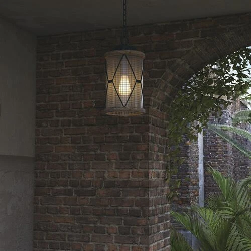 Wholesale 👍 Patriot Lighting® Elegant Home Bodhi Black & Replica Wood Outdoor Pendant Light ✨ 6 Wholesale 👍 Patriot Lighting® Elegant Home Bodhi Black & Replica Wood Outdoor Pendant Light ✨ - Image 4