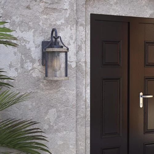 Promo ✨ Patriot Lighting® Elegant Home Brooklyn Natural Iron & Distressed Faux Wood Outdoor Wall Light 🛒 8 Promo ✨ Patriot Lighting® Elegant Home Brooklyn Natural Iron & Distressed Faux Wood Outdoor Wall Light 🛒 - Image 6