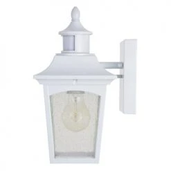 New 👍 Patriot Lighting® Dualux Eloise II White Motion Sensor Outdoor Security Wall Light ✔️ -Patriot Lighting Sales 3563840 Alt7
