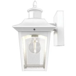 New 👍 Patriot Lighting® Dualux Eloise II White Motion Sensor Outdoor Security Wall Light ✔️ -Patriot Lighting Sales 3563840 Eloise ll Outdoor Light Side