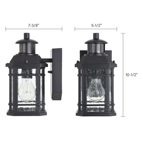 Cheap 👍 Patriot Lighting® Dualux Elizabeth II Textured Black Motion Sensor Outdoor Security Wall Light 🔔 5 Cheap 👍 Patriot Lighting® Dualux Elizabeth II Textured Black Motion Sensor Outdoor Security Wall Light 🔔 - Image 3