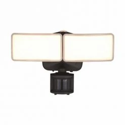 Cheap ⭐ Patriot Lighting® Dualux Bronze LED Dual Head Motion Sensor Outdoor Security Flood Light ⌛ -Patriot Lighting Sales 3569430 Alt1
