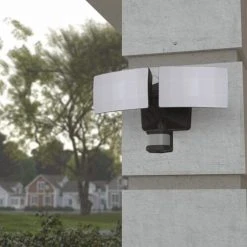 Cheap ⭐ Patriot Lighting® Dualux Bronze LED Dual Head Motion Sensor Outdoor Security Flood Light ⌛ -Patriot Lighting Sales 3569430 Alt9 1