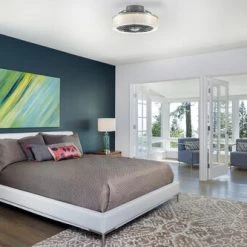 Outlet ✨ Patriot Lighting™ Swank 16" Gray Indoor Integrated LED Fandelier 🤩 -Patriot Lighting Sales 37591MNDC SW