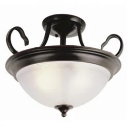 Budget 😀 Patriot Lighting® Arabella Oil-Rubbed Bronze 3-Light Semi-Flush Mount Ceiling Light 😀